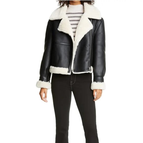 FRAME Stripe Wool & Cashmere Crop Sweater - Picture 2 of 9